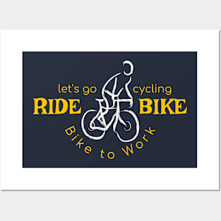 Ride Bike Posters and Art